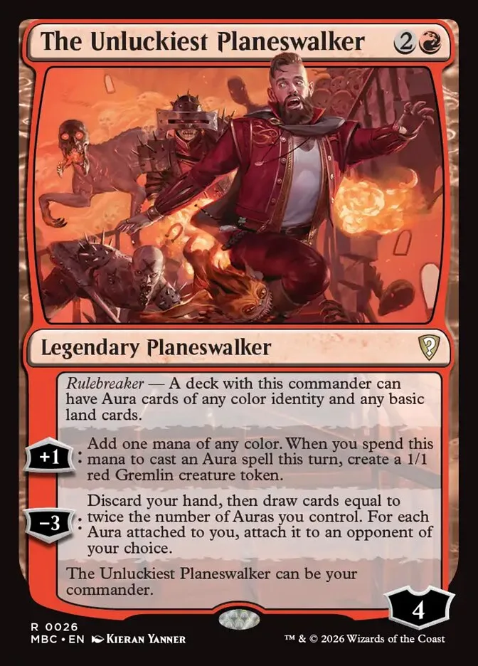 The Unluckiest Planeswalker — Magic: The Gathering card